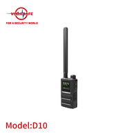 Alarma Portátil para Drones Vodasafe D10, Detección de 300MHz-6GHz, Batería de 15H, Ligero (183g), Pantalla de 1.5" para Seguridad de UAV