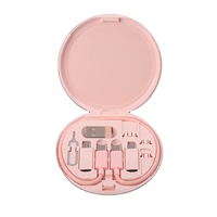 Ensemble adaptateur de câble de charge USB 60W, portable, 6-en-1, convertisseur de câble de données multifonctionnel pour voyage, boîte de rangement, câbles USB, imprimante