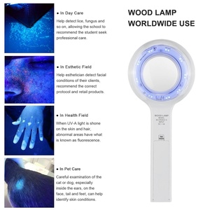 Analizador de Piel de Madera para Uso Doméstico, Detector de Pruebas de Piel Facial con Luz UV Recargable y Portátil - Product Image 3