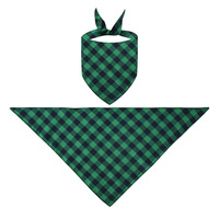 En gros Réglable Chien Écharpe Accessoires Pet Triangulaire Serviettes Classique À Carreaux Chien Lingettes chat et Chien Fournitures