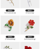 Broches tendance en forme de rose 3D, en alliage plaqué or, designs personnalisés, pour femmes et enfants, cadeau de fiançailles, de mariage, ou pour écharpe