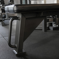 Support de musculation réglable avec système de réglage de la hauteur par levier, personnalisable avec logo, pour athlètes professionnels