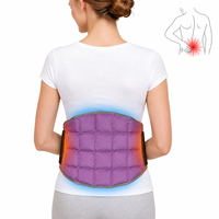 Compresse de gel réutilisable chaude et froide pour le bas du dos et les lombaires, enveloppement de compression pour la taille, compatible congélateur et micro-ondes