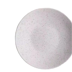 <span class=keywords><strong>Vaisselle</strong></span> en gros d'usine chinoise, assiettes rondes en grès à glaçure mouchetée, bon marché, pour servir les aliments, mariage - Product Image 4