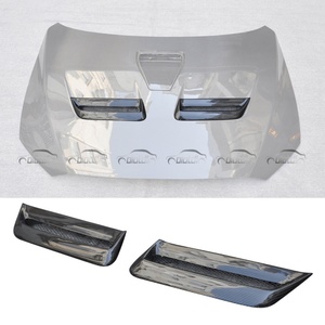 ช่องระบายอากาศฝากระโปรงหน้าคาร์บอนไฟเบอร์ 2 ชิ้น สำหรับมิตซูบิชิ แลนเซอร์ อีโวลูชั่น EVO X EVO10 ปี 2008-2009 รุ่น H2 - Product Image 2