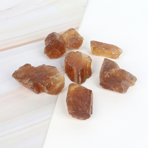 Natural Rough Quartz Crystal <strong>Raw</strong> Stone Mineral Specimen <strong>Amber</strong> for Gift - Product Image 3