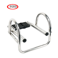 Échelle d'Accès Arrière en Acier Inoxydable Premium FOYO Marine à 4 Marches, Escalier de Quai pour Bateau Fabriqué dans le Fujian pour Piscine, Yacht
