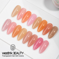 Vernis Gel Ongles Personnalisé Translucide Effet Gelée 320 Couleurs, Fabrication Sans HEMA, Vernis Gel UV OEM