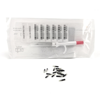 Etiqueta de Vidrio Mini RFID de 134.2KHz, Microchip EM4305 para Animales, Etiqueta de Bioglass de 2.12x12mm para Peces, Perros y Conejos