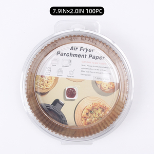 Carta per Friggitrice ad Aria Rotonda Rivestita Pretagliata per Adattarsi alla Maggior Parte dei Cestelli per <span class=keywords><strong>Pizza</strong></span> e Praticità - Product Image 6