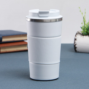 Tasse de voyage en acier inoxydable 380ml 500ml Double paroi Thermos Auto Tasse à café Tasses de voiture avec couvercle - Product Image 3