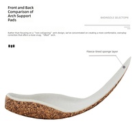 Semelles de haute qualité à coussin d'air intégral, absorption des chocs, en liège et velours, respectueuses de la peau, pour enfants et adultes