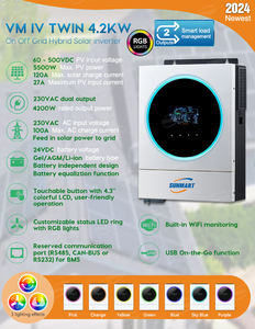 Inversor solar <span class=keywords><strong>Voltronic</strong></span> <span class=keywords><strong>Axpert</strong></span> de 4 kW, modelo más reciente, VMIV TWIN, inversor solar MPPT de 4.2 kW, inversor híbrido solar con WIFI integrado. - Product Image 6