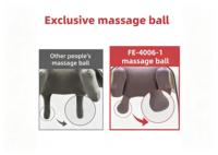 Masseur de cou et d'épaules mécanique 3D avec chaleur - Rechargeable sans fil, deux modes de port pour la maison/le bureau