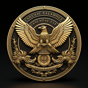 États-Unis Liberté Pièce plaquée or Cadeaux de Noël Us Eagle Pièce de défi en métal doré pour collection - Product Image 1