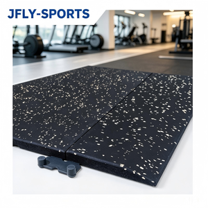 Suelo de Gimnasio de Caucho Anti-UV, Baldosas de Caucho para Gimnasio que Mantienen su Color Original Incluso Bajo Fuerte Luz Solar, para Proyectos de Gimnasios al Aire Libre - Product Image 1