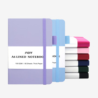 Libreta de Bolsillo A6 de 160 Páginas con Logotipo Personalizado, Cuaderno con Páginas Rayadas en Color Macaron, Libreta de Notas Portátil para la Escuela, Oficina, Regalo