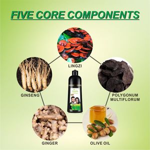 Shampoo colorant capillaire à la pomme <span class=keywords><strong>sans</strong></span> ammoniaque 500ml, non irritant, type eau claire, ne salit pas les serviettes, facile à utiliser, couvre les <span class=keywords><strong>cheveux</strong></span> <span class=keywords><strong>blancs</strong></span> - Product Image 4