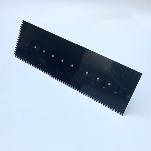 Nouveauté : Pointe à béton industrielle DIY 50 #   Truelle à plâtrer en acier avec manche recouvert de <span class=keywords><strong>plastique</strong></span> et lame bleue - Product Image 4