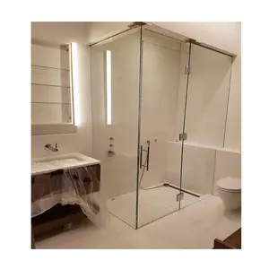 Building Material Tempered Glass Supplier 10mm Clear Tempered Glass for Shower Doors