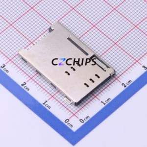 SIM-1006-P8 SIM Card Connector SMD Connector Self-Return Type Mini SIM Card Card Holder 2.2mm - Product Image 1