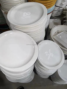 Usine de porcelaine stocké grande remise 6/7/8/9 "assiettes en céramique blanche plats mélange taille modèle assiettes ensembles vaisselle par tonne vente - Product Image 4