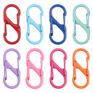 Mini Carabiner Keychain 13x32mm Aluminum Alloy Durable S-Shaped Hook For Backpack Water Bottle Accessory - Product Image 2