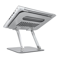 Draagbare opvouwbare laptopstandaard van aluminiumlegering, in hoogte verstelbare computerhouder voor MacBook Pro Air Notebook Desk