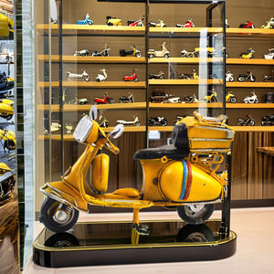 Hecho a mano Retro estilo italiano Metal motocicleta modelo antiguo <span class=keywords><strong>Mini</strong></span> Scooter decoración del hogar hierro fundido Bar Oficina Pub restaurante regalo - Product Image 3