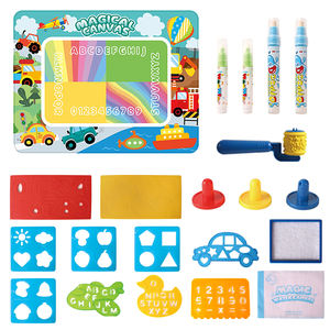 แผ่นรองวาดน้ำไดโนเสาร์ DIY ขนาด 150x100 ซม. ไม่เลอะเทอะ แผ่นวาดภาพระบายสี ของเล่นเสริมพัฒนาการสำหรับเด็ก ของขวัญสร้างสรรค์ - Product Image 3