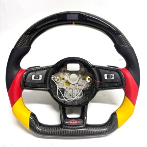 Volante de Fibra de Carbono para Passat B5, Polo, Jetta, <span class=keywords><strong>SEAT</strong></span> <span class=keywords><strong>Leon</strong></span>, Sharan, Skoda Octavia, Golf MK4, Superb, <span class=keywords><strong>Precio</strong></span> al por Mayor - Product Image 1