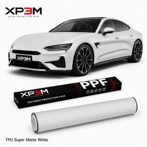 XP3M Super Matte White Matte Satin TPU Color PPF Car <b>Wrap</b> <b>Vinyl</b> 7.5 Mil Satin Chrome <b>Wrap</b> Matte PPF Matte Car <b>Wrap</b> Satin PPF - Product Image 1