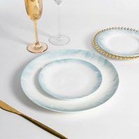 Bone China Unterglasur-Teller mit festem Muster für den gewerblichen Gebrauch, mikrowellengeeignet, hitzebeständig, im chinesischen Stil, Tangshan-Teller