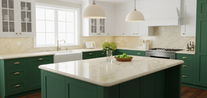 Losas Grandes de Cuarzo Jade Dorado de Vietnam - 20 mm de Grosor, Diseño Moderno para Encimeras de Cocina, Baños de Hotel y Mesas - Product Image 2