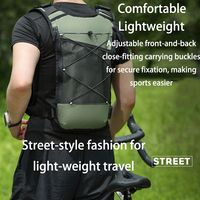 Sac de poitrine tactique d'extérieur grande capacité, style gilet multi-poches, sac à dos bandoulière pour la course, le cyclisme, la randonnée, unisexe pour hommes et femmes