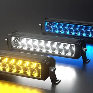 Aurora Patentado Dual Row 10 "20" 30 "40" 50 pulgadas RGB Led Light Barras Led Offroad Light Bar Atv Utv LED Light Bar para camión