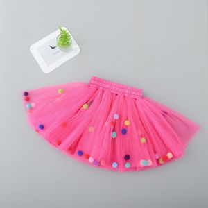 Venta al por Mayor de Fábrica, Lindas Faldas para Bebés y Niñas Pequeñas, Falda de Tul Colorida <span class=keywords><strong>con</strong></span> <span class=keywords><strong>Pompones</strong></span>, Falda Tutú Encantadora para Niñas - Product Image 3