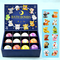 Coffret Cadeau de Bain Bio pour Enfants |   Jouet surprise à l'intérieur |   Bombes de bain effervescentes colorées, véganes et sans cruauté pour un bain amusant