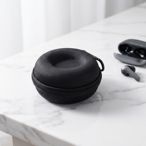 Étui de montre DEJUN de luxe imperméable en EVA semi-rigide avec fermeture éclair, sac de rangement de voyage noir 3 en 1 - Product Image 5