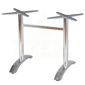 قاعدة طاولة طعام خارجية من الألومنيوم بعمودين مزدوجين لسطح مربع - Product Image 1