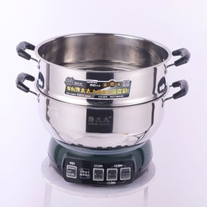 Chantaitai Electric Food Steamer 400C Stainless Steel Lid Multi-functional Pot Household Kitchen Appliance - Product Image 2