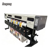 Imprimante grand format à solvant écologique Hengrong 1900THS Hoson Board 1,9 m avec tête simple XP600 I3200 pour impression de bannières flexibles et de vinyle