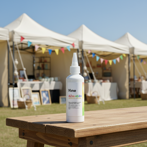 Nueve Pinturas Acrílicas de Color Blanco con Tamaño de 100 ml para Papel, Metal, Madera, Vidrio, Plástico, Hormigón y Yeso - Product Image 1