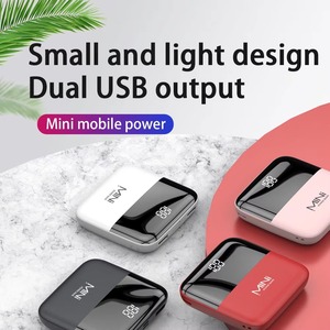 Mini Power Bank Portable 10000 mAh avec Écran Numérique et Miroir Intégré, Chargeur Porte-clés pour Téléphones Mobiles - Product Image 2