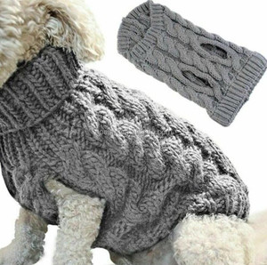 Maglione per Animali Domestici Disponibile in 8 Colori, Caldo Maglione Invernale Lavorato a Maglia per Bassotto, Teddy, Bichon Frisé, Pullover all'Uncinetto per Cani - Product Image 3