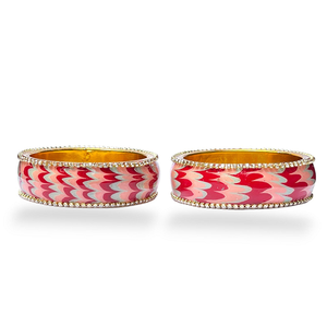 Artful Luxury Marble Wave Gold Brass Metal Lac Bangles Handmade Designer Ethnic Jewelry for Women Wedding Party and Festive Wear - Product Image 6