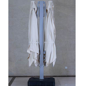 Mia Custom Restaurant Sombrillas cuadradas para jardín Doble dosel A prueba de viento <span class=keywords><strong>Patio</strong></span> Paraguas Piscina Mercado Paraguas voladizo al aire libre - Product Image 6