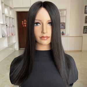 Listo para enviar: Sistema capilar europeo Remy de encaje mono de 7.5"x8" con PU, totalmente cosido a mano, para mujer (Toupee) - Product Image 4