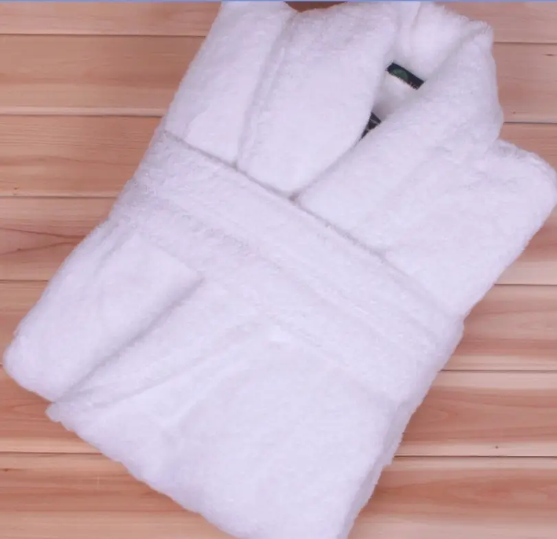 Female Waffle Terry Bathrobe Shawl Collar Bath Robes Soft Sleepwear For Hotel