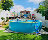 Piscine familiale gonflable rigide Drop Stitch, piscine pour enfants, nouveau-nés, écologique, portable, imperméable, personnalisable